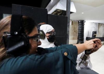 تابوشکنی زن عربستانی عاشق اسلحه